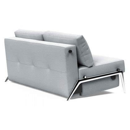 Innovation Living Cubed Queen Size Sofa Bed with Alu Legs - 583 Argus Gray