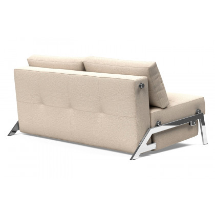 Innovation Living Cubed Queen Size Sofa Bed with Chrome Legs - 584 Argus Natural