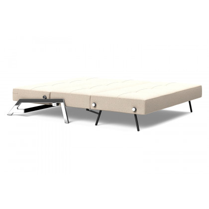 Innovation Living Cubed Queen Size Sofa Bed with Chrome Legs - 584 Argus Natural