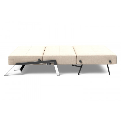 Innovation Living Cubed Queen Size Sofa Bed with Chrome Legs - 584 Argus Natural