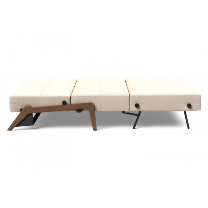 Innovation Living Cubed Queen Size Sofa Bed with Dark Wood Legs - 584 Argus Natural