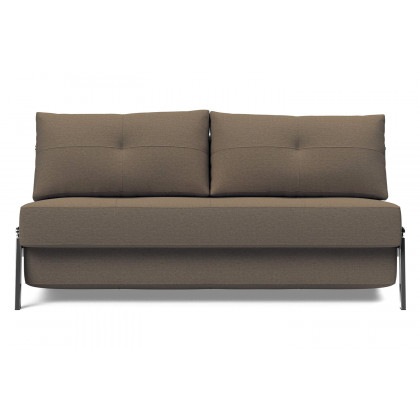 Innovation Living Cubed Queen Size Sofa Bed with Chrome Legs - 585 Argus Brown