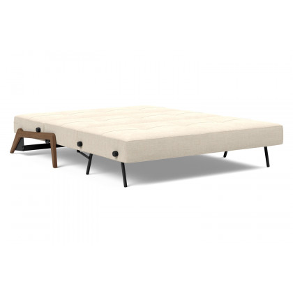 Innovation Living Cubed Queen Size Sofa Bed with Dark Wood Legs - 586 Phobos Latte