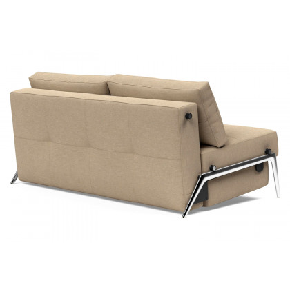 Innovation Living Cubed Queen Size Sofa Bed with Alu Legs - 587 Phobos Mocha