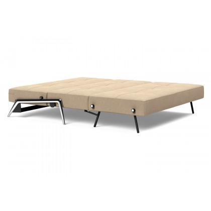 Innovation Living Cubed Queen Size Sofa Bed with Alu Legs - 587 Phobos Mocha