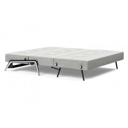 Innovation Living Cubed Queen Size Sofa Bed with Alu Legs - 590 Micro Check Gray