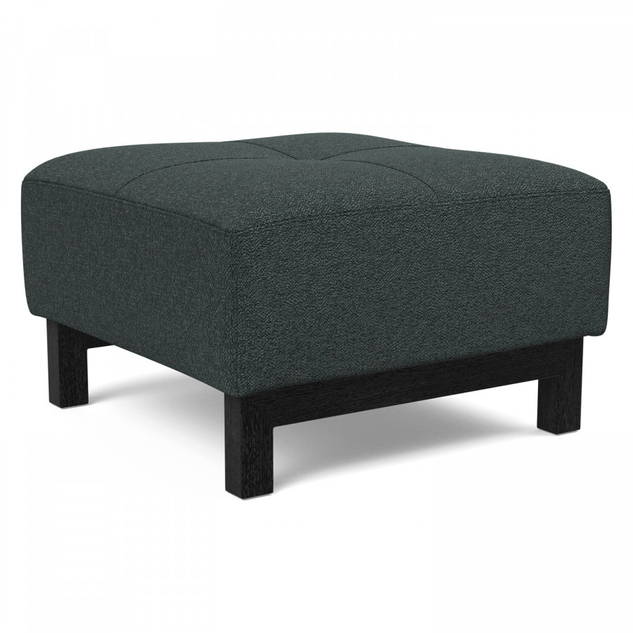 Innovation Living Grand D.E.L. Ottoman - 534 Bouclé Black Raven