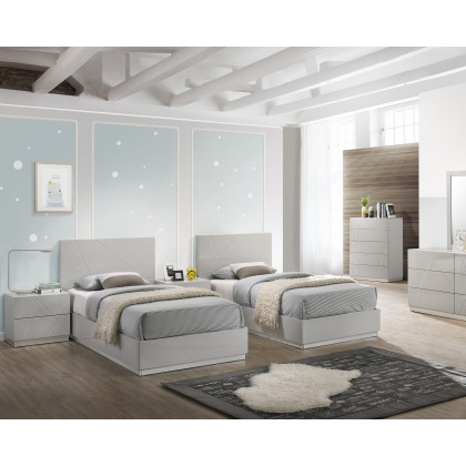 J&M Naples Full Bed - Gray
