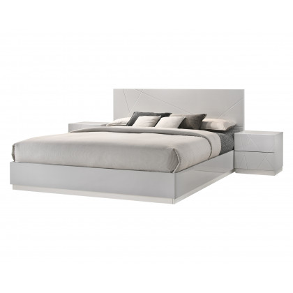 J&M Naples Queen Bed - Gray