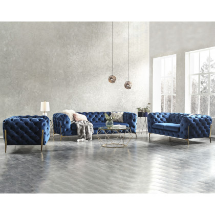 J&M - Glamour Chair in Blue
