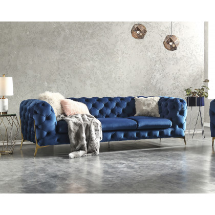 J&M - Glamour Sofa in Blue