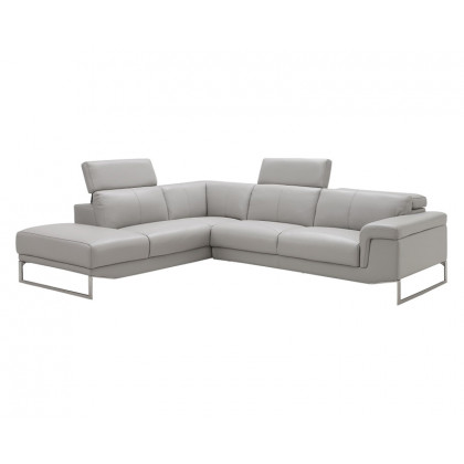 J&M Athena Sectional - Left Facing, Light Gray