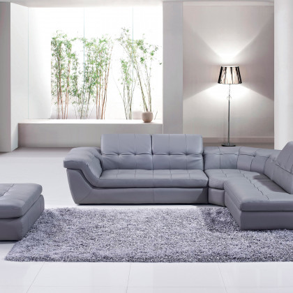 J&M - 397 Italian Leather Sectional
