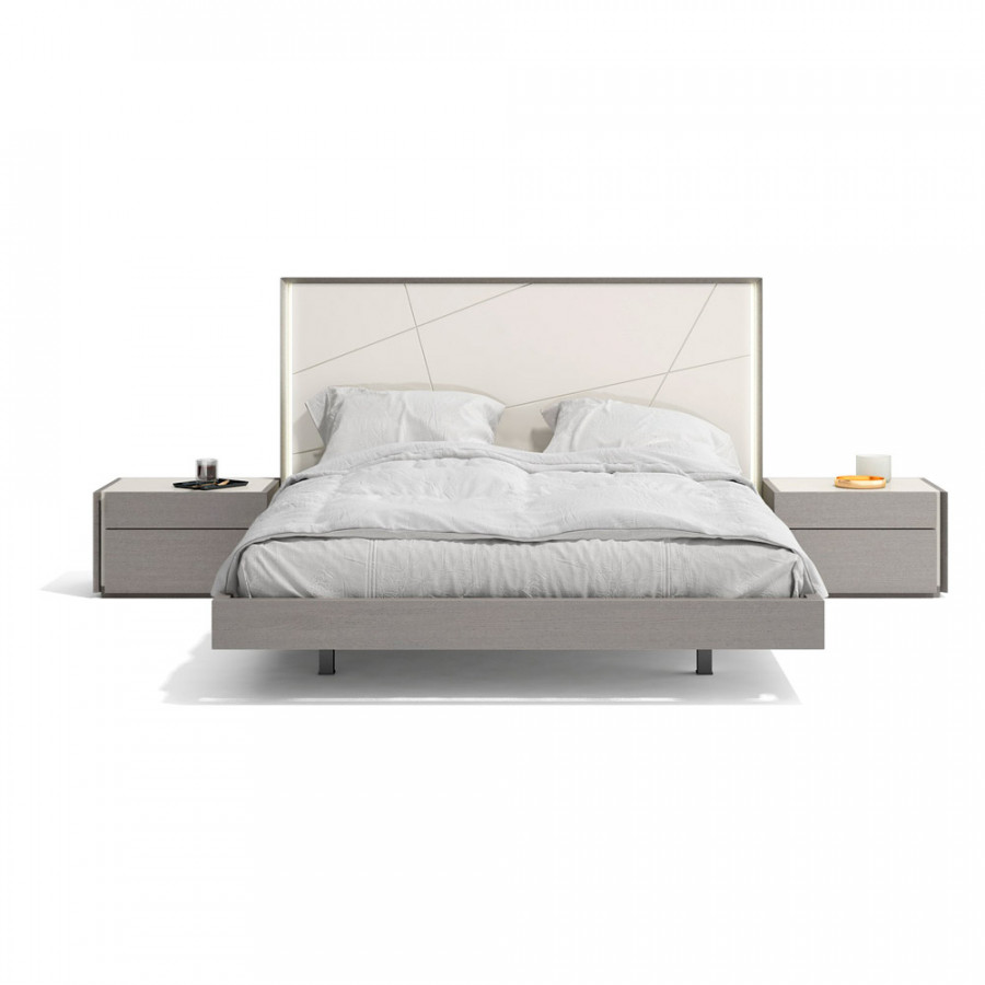 J&M Sintra King Bed - Gray