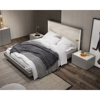 J&M Sintra King Bed - Gray