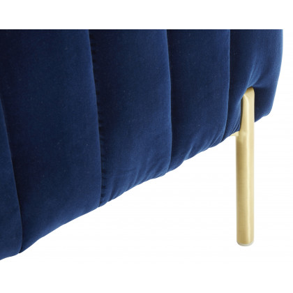 J&M Deco Sofa - Blue, Fabric