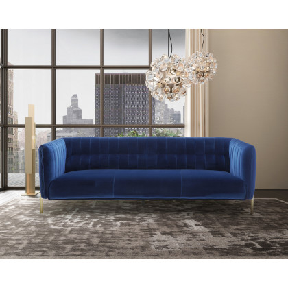 J&M Deco Sofa - Blue, Fabric