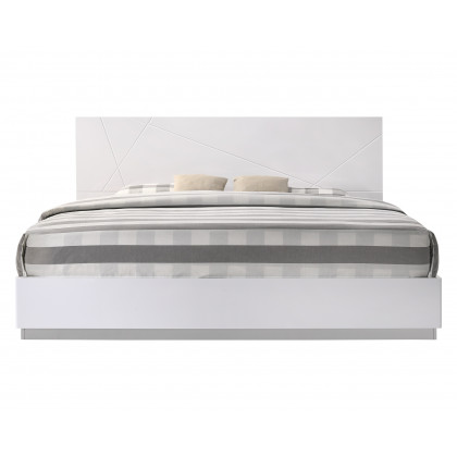 J&M Naples Full Size Bed - White