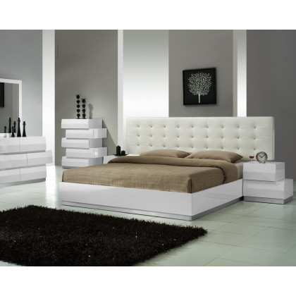 J&M Milan Dresser & Mirror - White