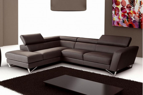 J&M™ Sparta Sectional - Left Hand Facing, Chocolate