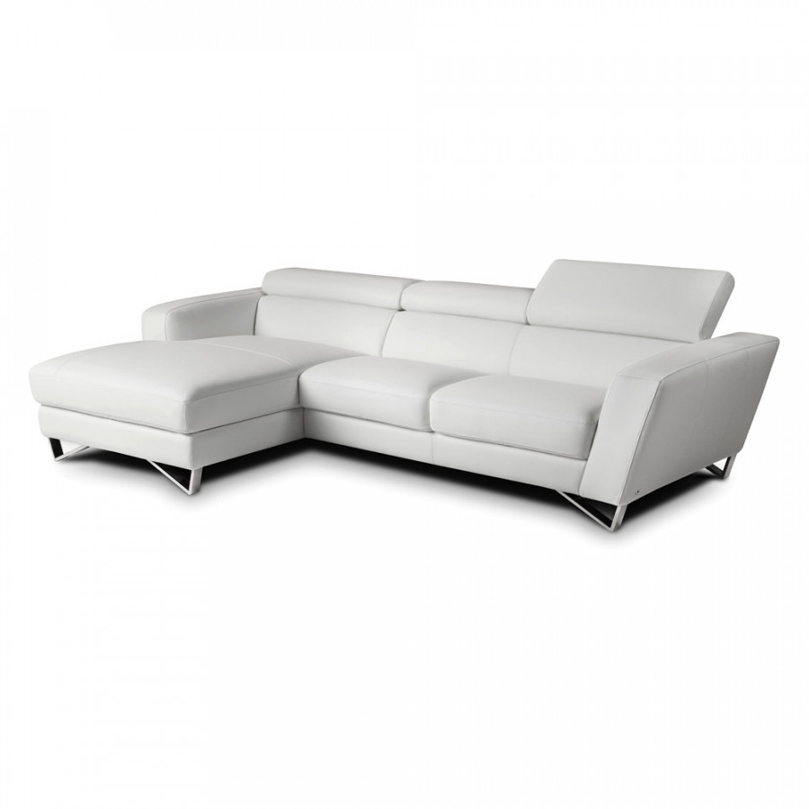 J&M Sparta Mini - Left Hand Facing Chaise, White