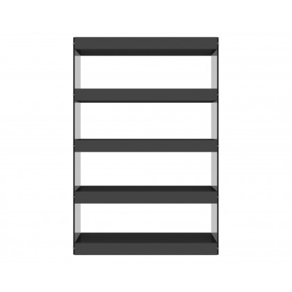 J&M Cloud Curio Unit - Gray, High Gloss