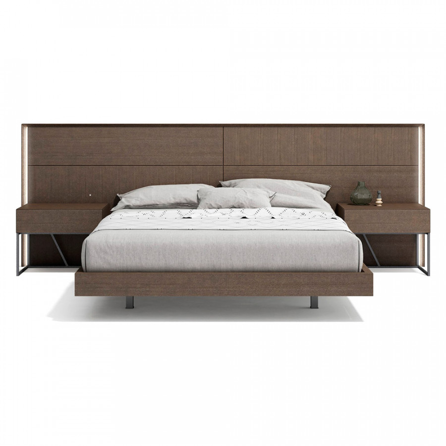 J&M Almada King Bed - Ash