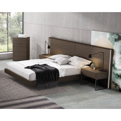 J&M Almada King Bed - Ash
