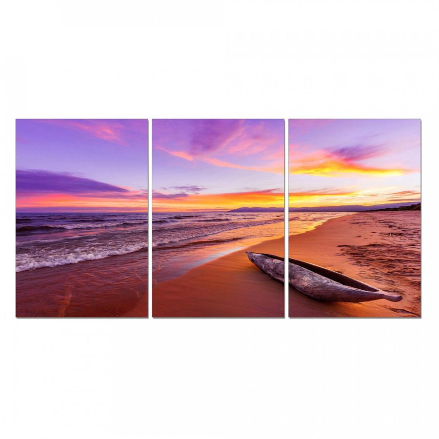 J&M - Wall Art Boat in Multicolor