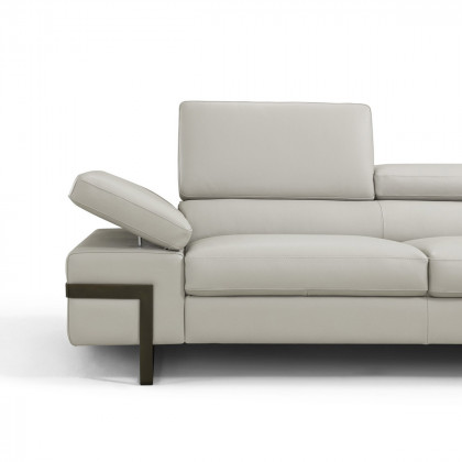 J&M I867 Sectional - Left Hand Facing Chaise, Light Gray