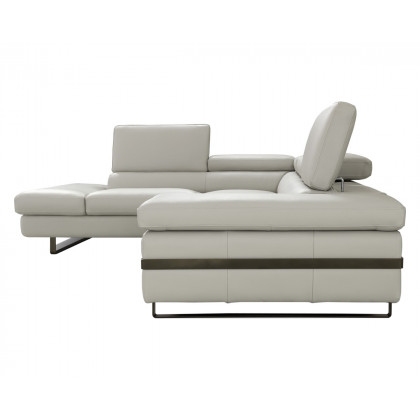 J&M I867 Sectional - Left Hand Facing Chaise, Light Gray