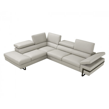 J&M I867 Sectional - Left Hand Facing Chaise, Light Gray