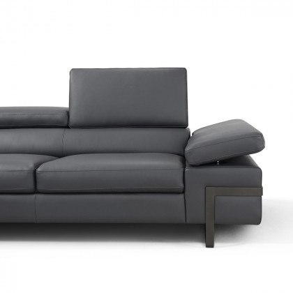 J&M I867 Sectional - Right Hand Facing Chaise, Dark Gray