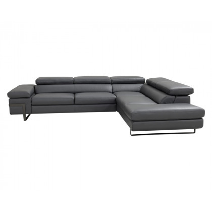 J&M I867 Sectional - Right Hand Facing Chaise, Dark Gray