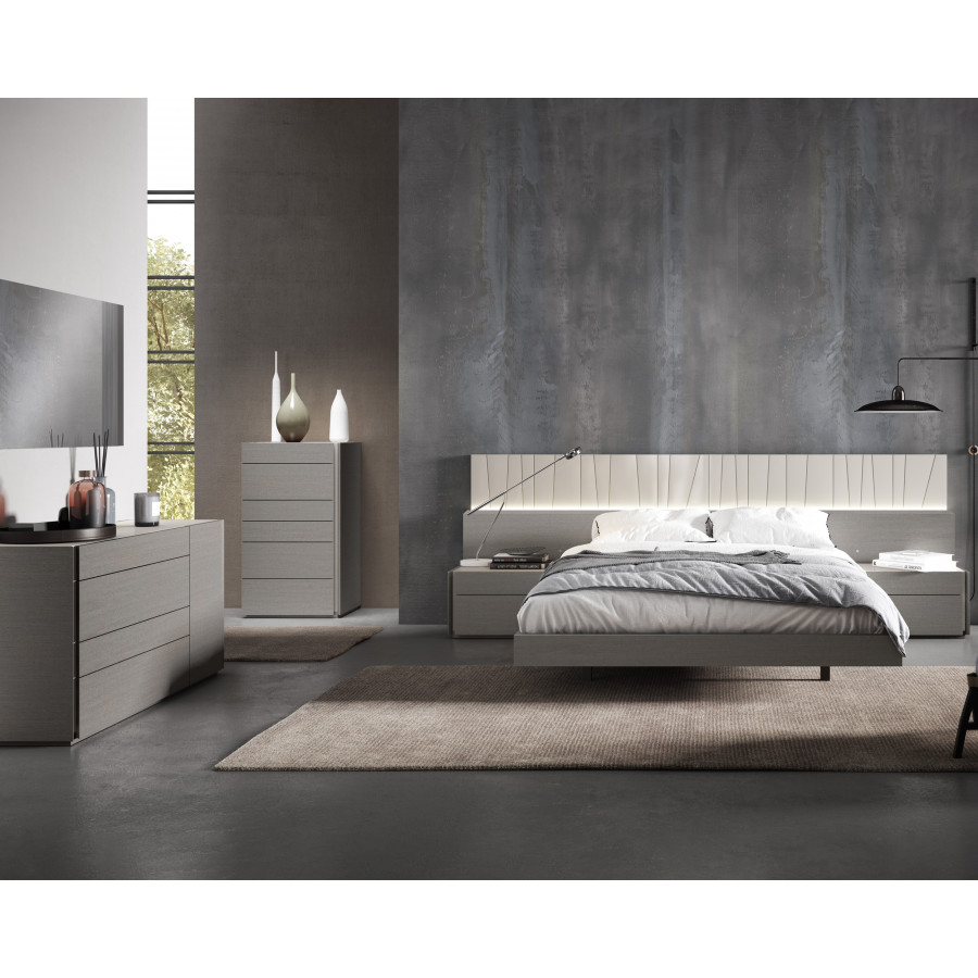 J&M Porto King Size Bed - Gray
