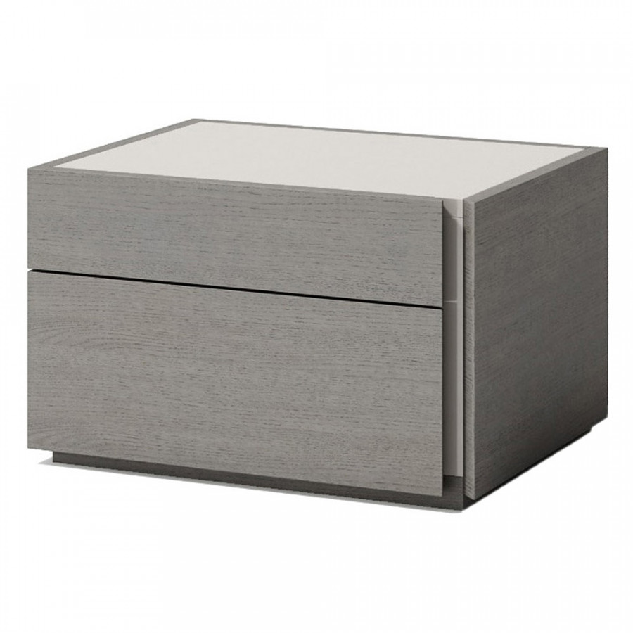 J&M Porto Nightstand - Right Facing, Gray