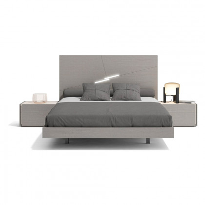 J&M Faro King Size Bed - Gray