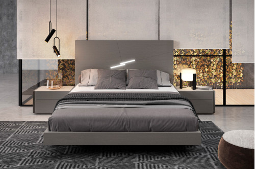 J&M™ Faro King Size Bed - Gray