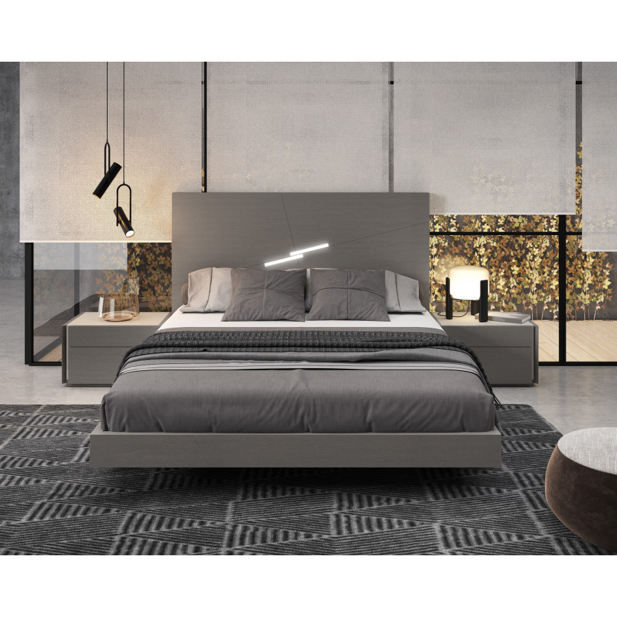 J&M Faro King Size Bed - Gray