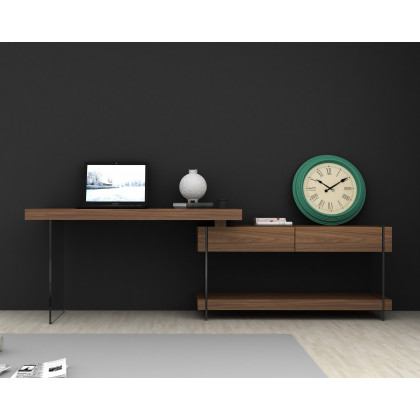 J&M - Elm Desk in Walnut