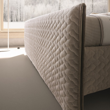 J&M Evergreen King Bed - Light Taupe