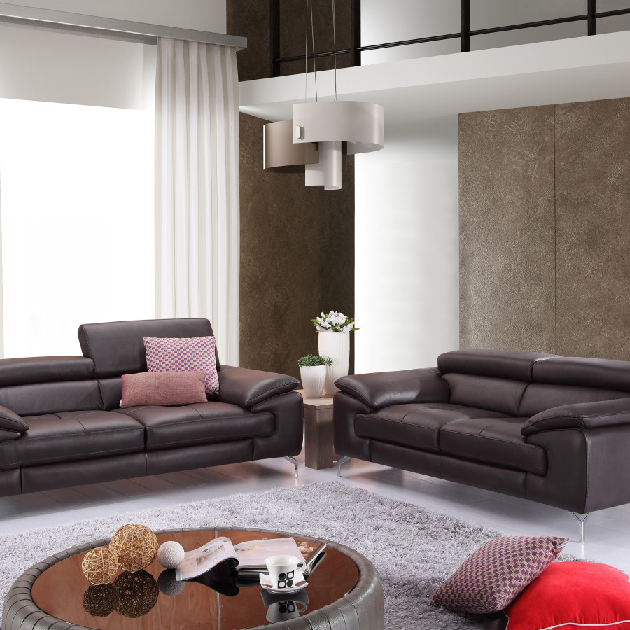 J&M - A973 Italian Leather Sofa