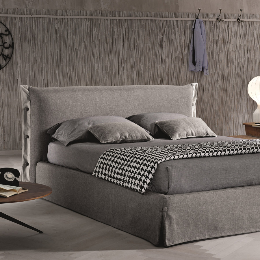 J&M Giselle Queen Storage Bed - Gray
