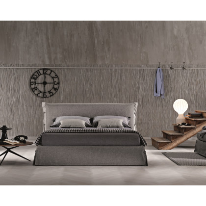 J&M Giselle Queen Storage Bed - Gray