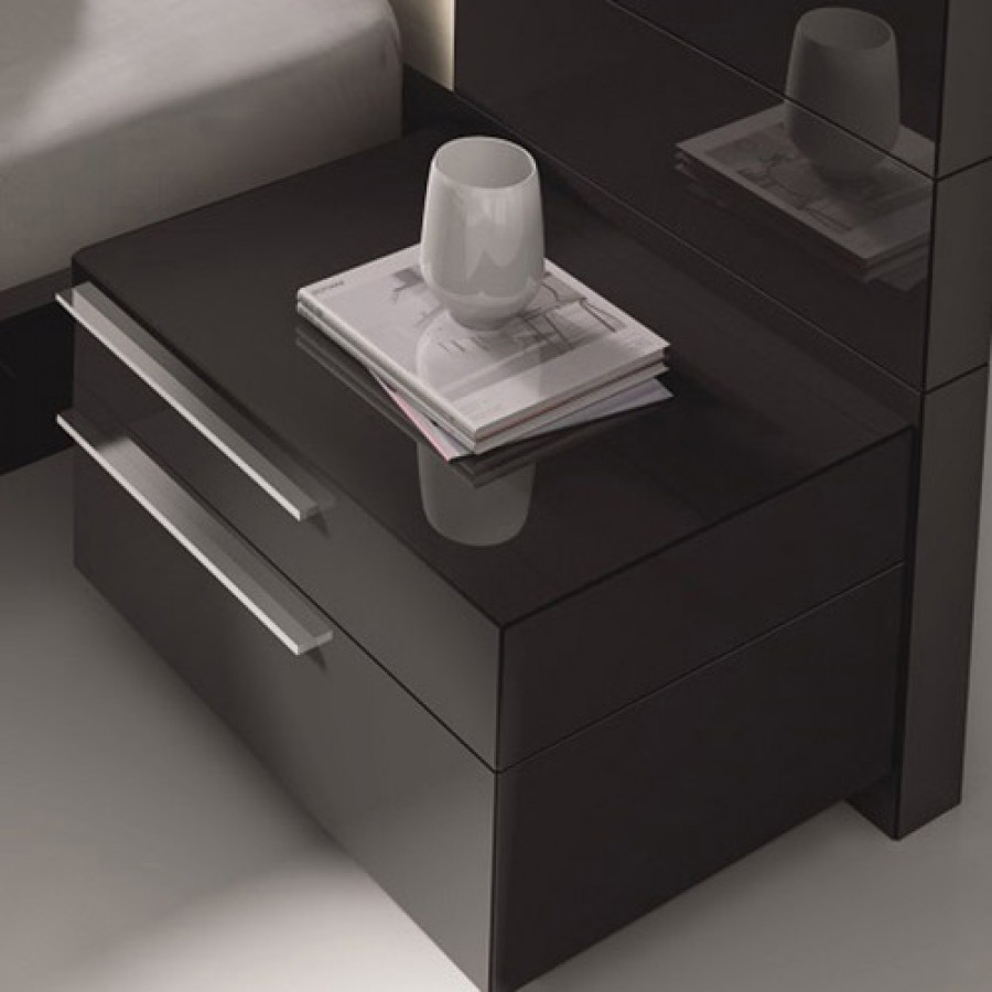 J&M Santana Nightstand - Right Facing, Black