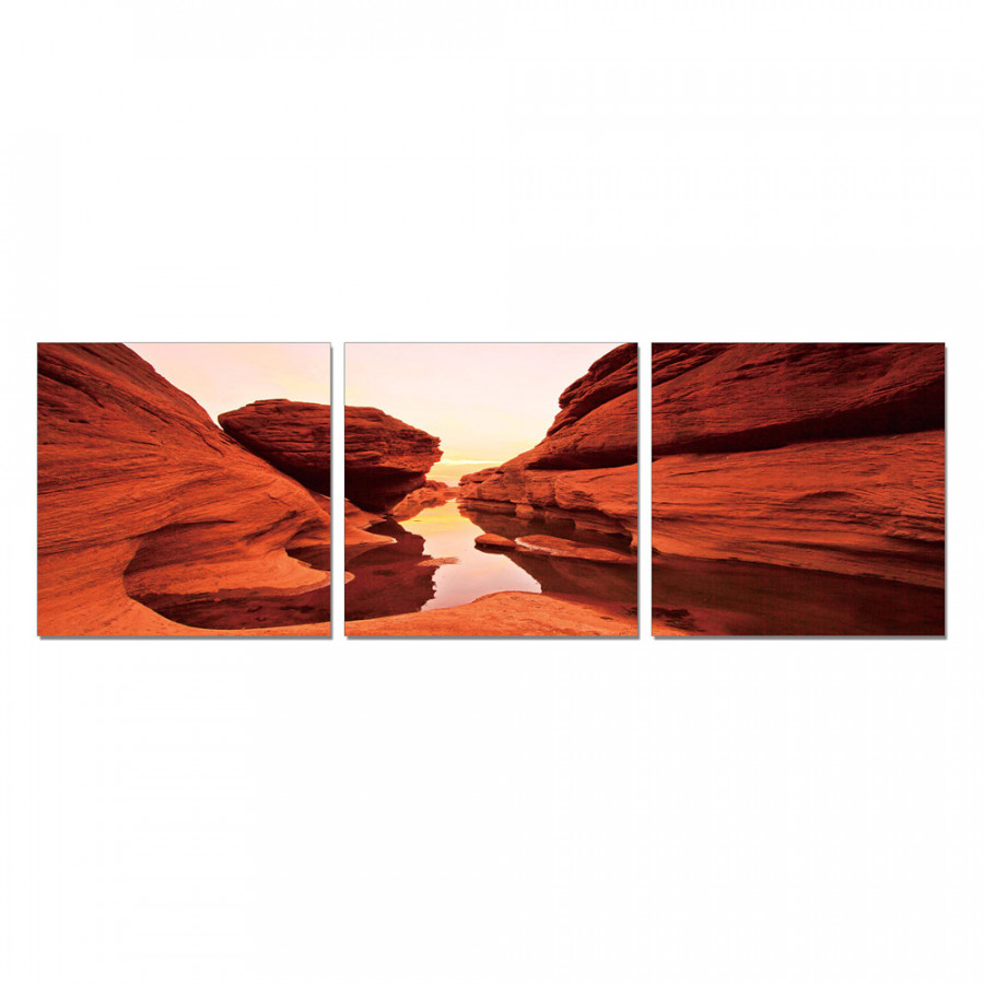 J&M - Wall Art Rock in Orange