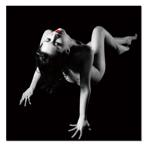 J&M - Wall Art Elegant in Red/Black/Gray
