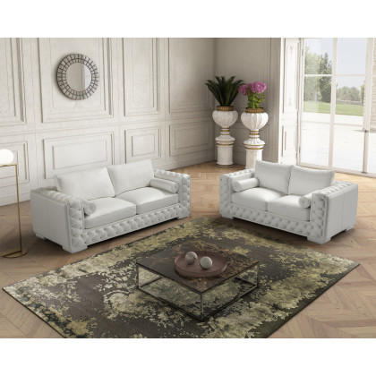 J&M - Vanity Sofa in White