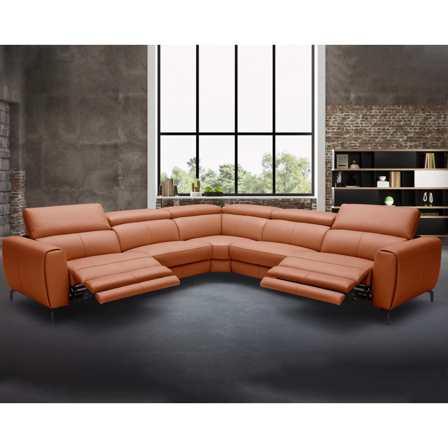 J&M - Lorenzo Sectional in Rust