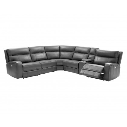 J&M Cozy Motion Sectional - Gray